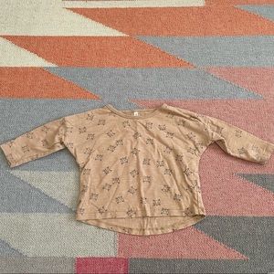 Rylee + Cru fox print slub tee